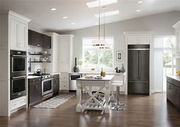 Image result for Kitchen Colors with Black Stainless Steel Appliances