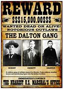 Image result for Dalton Gang Wanted Poster
