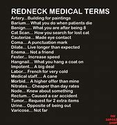 Image result for Redneck Medical Terms