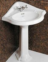 Image result for Corner Pedestal Sink