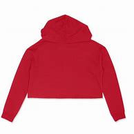 Image result for Men's Cropped Hoodie Red