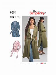 Image result for Trench Coat Sewing Pattern Women