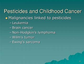 Image result for pesticides and childhood cancer