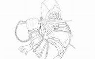 Image result for Scorpion Mortal Kombat Drawing Outline