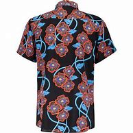 Image result for Black Shirt with Red Flowers Men's