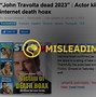 Image result for John Travolta Died