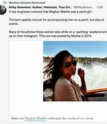 Image result for Meghan Markle On Yacht