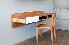 Image result for Wood Floating Desk