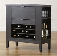 Image result for Black Bar Cabinet Furniture