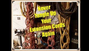 Image result for Winding Extension Cords to Prevent Tangles