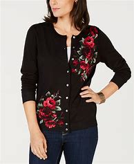 Image result for Floral Print Cardigan Sweater