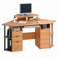 Image result for Small Corner Computer Desk with Drawers