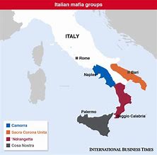 Image result for Italy Mafia Families Map