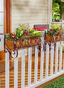Image result for Wire Deck Rail Planters