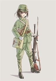 Image result for WW2 Japanese Soldier Anime