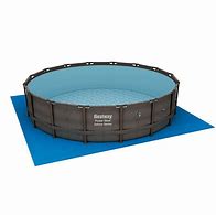 Image result for Bestway 13' X 42" Power Steel Frame Above Ground Swimming Pool Set ...