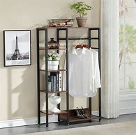 Image result for Clothes Hanger Rack W Storage Drawers
