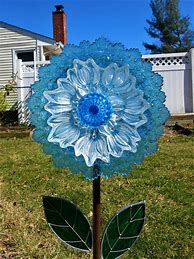 Image result for Glass Garden Art Junk
