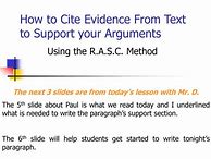 Image result for Cite Evidence
