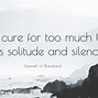 Image result for Quotes About Silence and Solitude