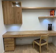 Image result for Shelving Unit with Integrated Desk