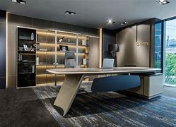 Image result for Contemporary Executive Office Modern Desk