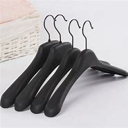 Image result for Extra Wide Black Plastic Clothes Hangers