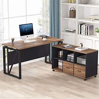 Image result for Small Home Office with L-shaped Desk