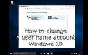 Image result for How to Change Username On PC Windows 10