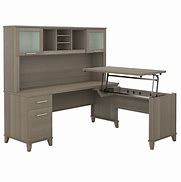 Image result for Bush Furniture Cabot L-Shaped Desk with Hutch and Drawers