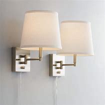 Image result for Swing Arm Wall Lamps Plug In