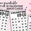 Image result for 150 Free Valentine Bingo Cards