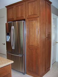 Image result for Kitchen Refrigerator Cabinet