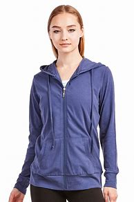 Image result for Woman's Thin Insulated Zip Up Cotton Hoodie