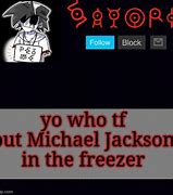 Image result for Michael Jackson in the Freezer