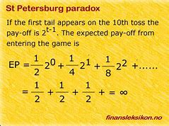 Image result for St. Petersburg Paradox
