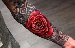 Image result for Colored Rose Tattoos for Men