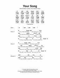 Image result for Your Song Chords and Lyrics Elton John