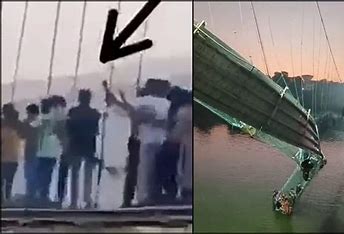 Image result for Morbi Bridge Collapse in hindi