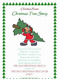 Image result for Christmas Tree Kids Poem