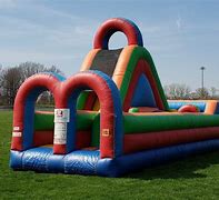 Image result for Bounce House Obstacle Course