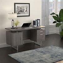 Image result for Gray Modern Office Desk