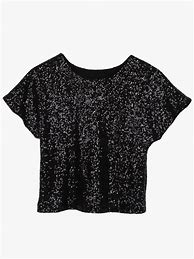 Image result for Black Sparkle Shirt On Hanger