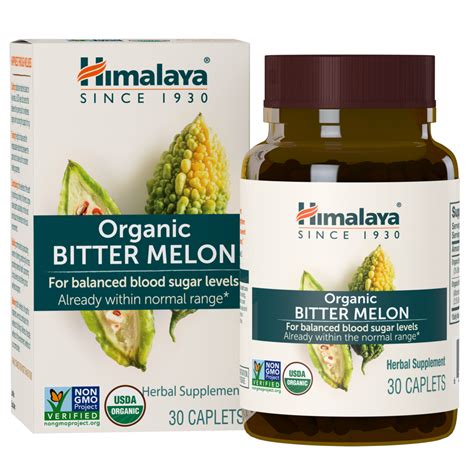 Blood Sugar Support   Organic Bitter Melon   Himalaya – Himalaya  