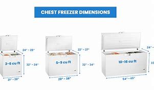 Image result for Freezer Sizes