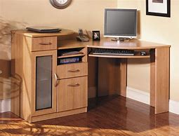 Image result for Corner Desk with Shelves and Drawers
