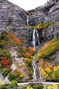 Image result for Pics of Bridal Veil Falls Utah