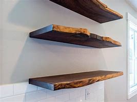 Image result for Natural Wood Shelves