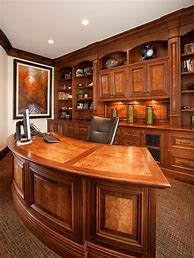 Image result for Wood Curved Modern Executive Desk