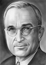 Image result for Harry Truman Drawing